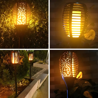 XF-6017 Solar Flame LED Light Lamp Enhance Your Outdoors With Stunning Decoration