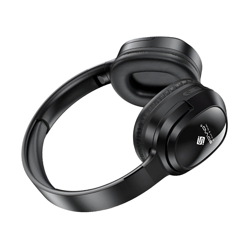 SOVO SHP-550 Crazy Bass Series Wireless Bluetooth 5.3 Headphones – ANC, Foldable Design, HD Sound, Soft Earpads
