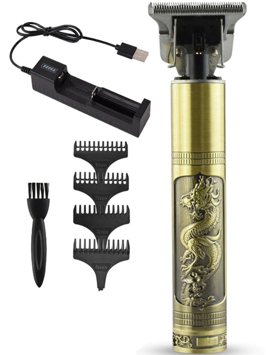 Hair Clipper Rechargeable Thread Engraving Trimmer For Men USB Electric Barber Shaving Machine
