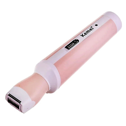 Kemei KM-3024 4-in-1 Rechargeable Women’s Grooming Kit- Professional Hair Removal & Shaver Set