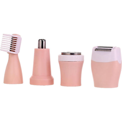 Kemei KM-3024 4-in-1 Rechargeable Women’s Grooming Kit- Professional Hair Removal & Shaver Set