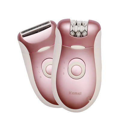 KM-2068 Kemei 2-In-1 High-Quality Electric Rechargeable Shaver Epilator For Women