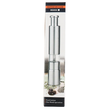 One Handed Operation Thumb Push High Quality Stainless Steel Spice Grinder