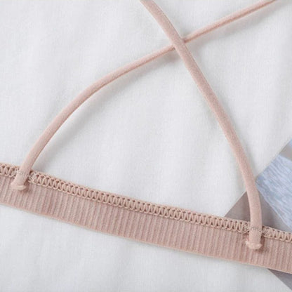 French Triangle Cup Slim Sports Cross Back Bra