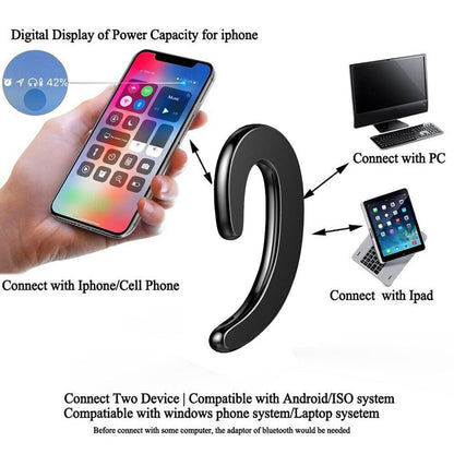 Bone Conduction Universal Wireless Bluetooth 4.2 Headset Sports Earphone Stereo Headphones For Smartphones