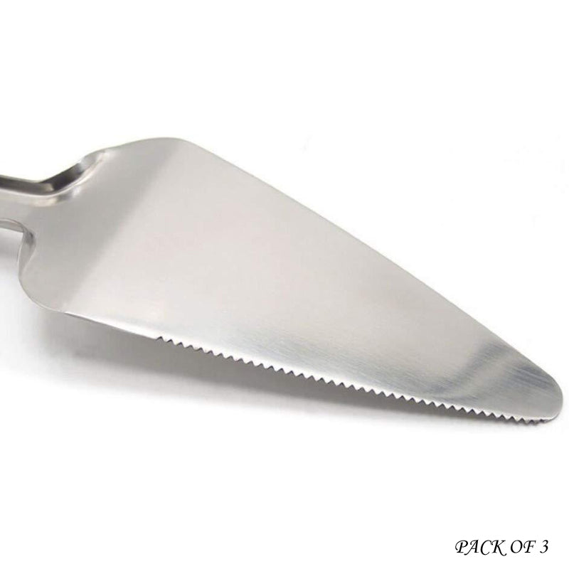 Pack Of 3 High-Quality Stainless Steel Cake And Pizza Servers