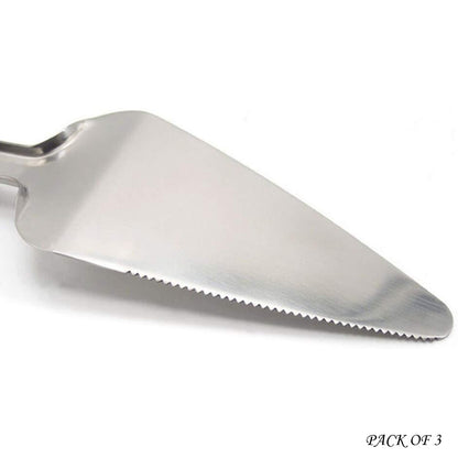 Pack Of 3 High-Quality Stainless Steel Cake And Pizza Servers