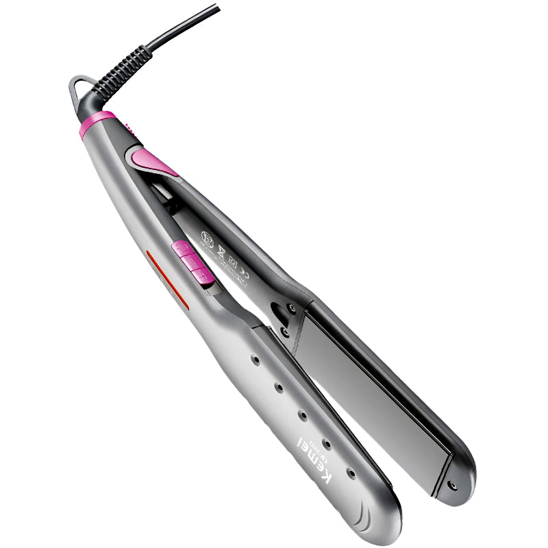 Kemei KM-2052 Professional Hair Straightener – Sleek Design with Ceramic Coated Plates