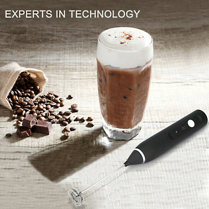 2-in-1 USB Rechargeable Milk Frother & Egg Beater – 3-Speed Handheld Electric Foam Maker