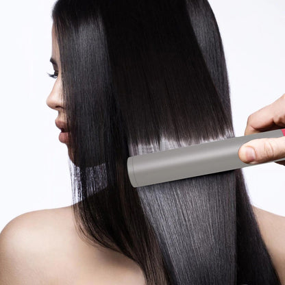 3 In 1 Hair Straightener With Blow Dryer Fast Drying PTC Ceramic Coating Negative Ion Brush For Hair Styling