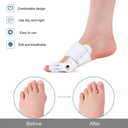 Bunion Splint and Big Toe Straightener – Orthopedic Hallux Valgus Corrector for Foot Pain Relief & Pedicure Care