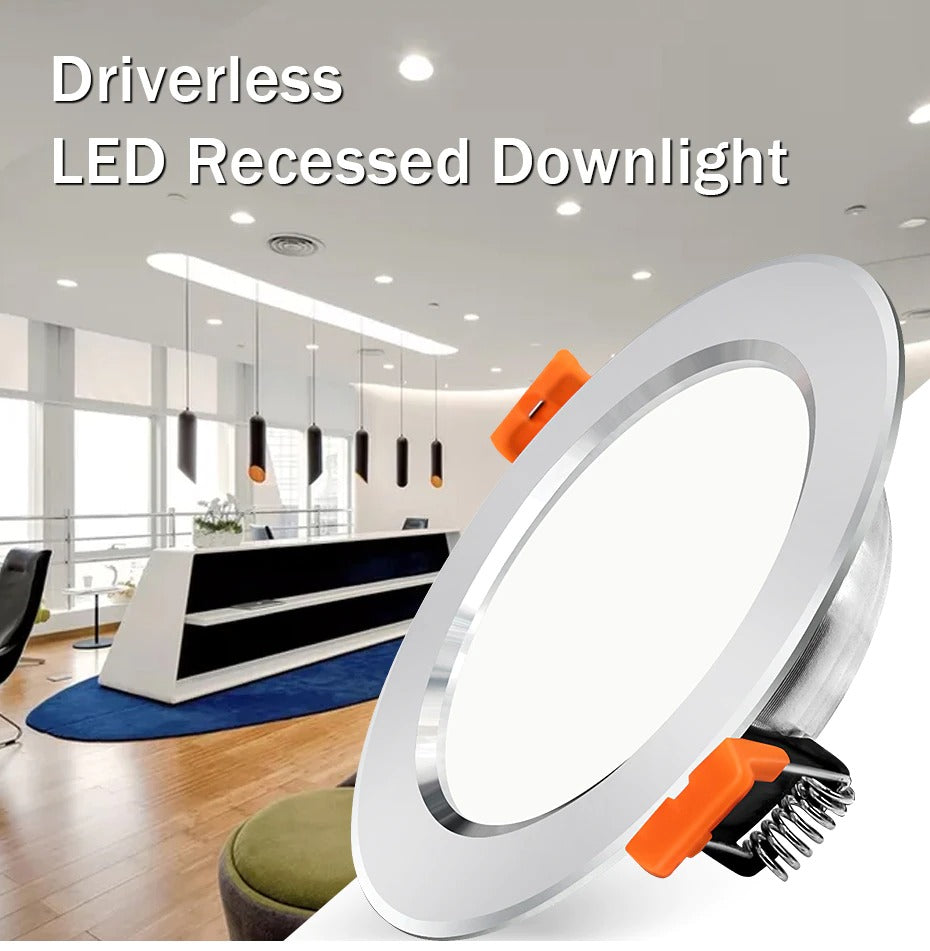 7W Led Downlight Silver AC220V Ceiling Lamp Spot Lighting High Brightness