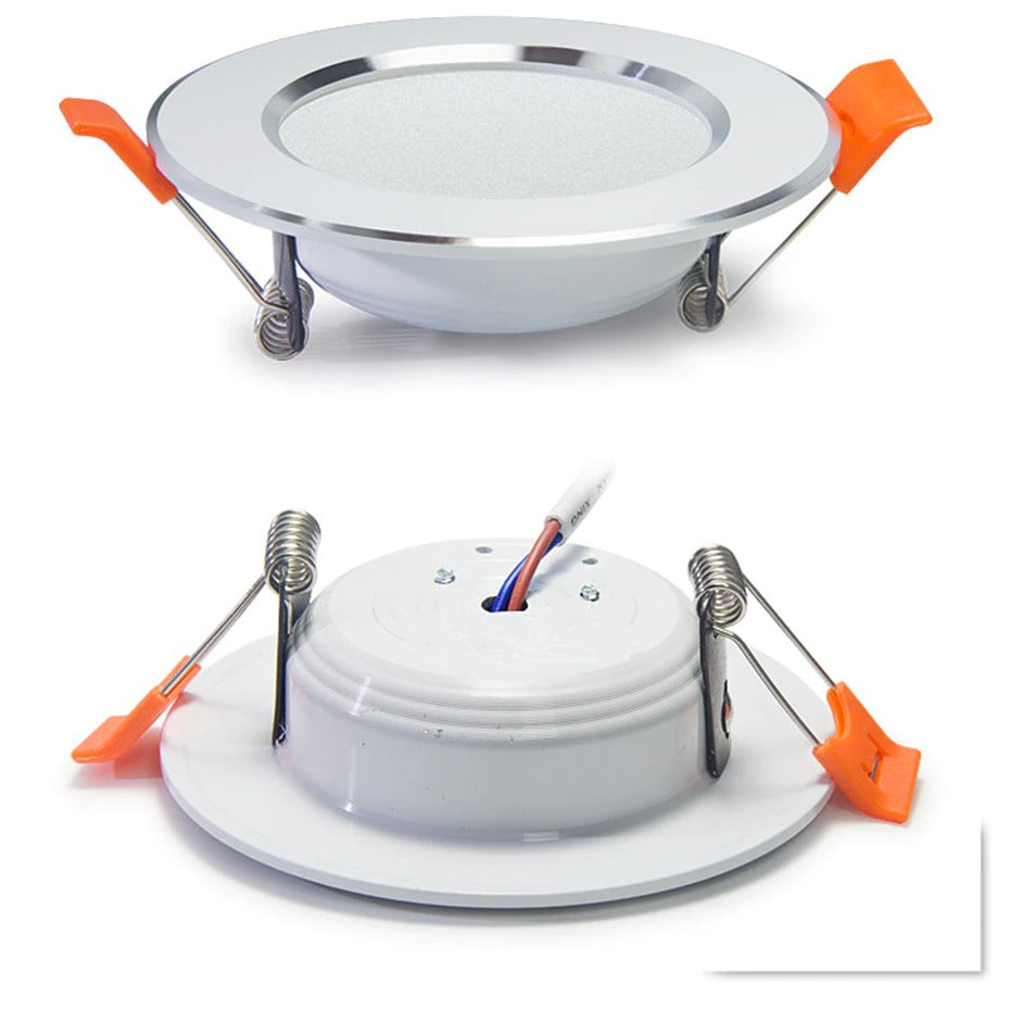 7W Led Downlight Silver AC220V Ceiling Lamp Spot Lighting High Brightness