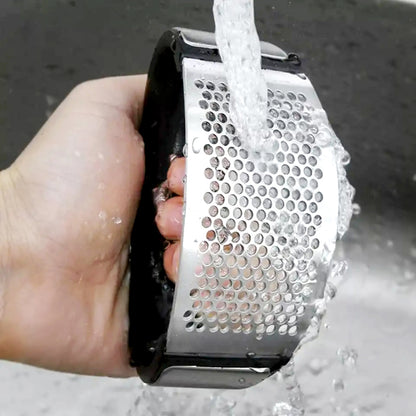 Effortless Stainless Steel Garlic Press Rocker – Ergonomic Garlic Crusher and Mincer
