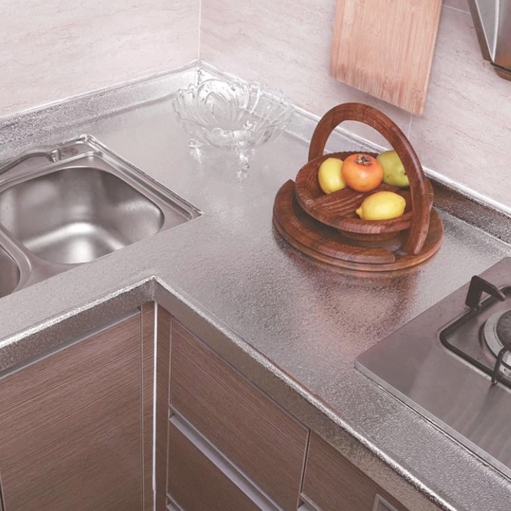 40 X 200cm Kitchen Oil-Proof Waterproof Stickers Aluminum Self Adhesive Wall Sticker